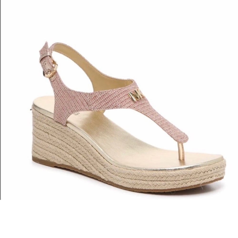 Michael Kors Blush Wedge Sandals